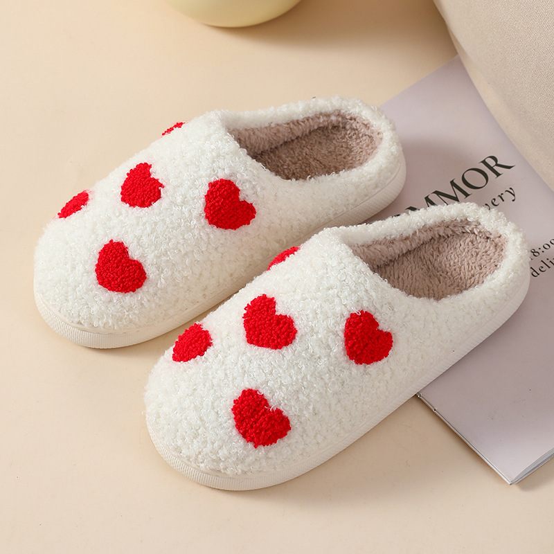 Unisex Mushroom And Heart Cute Home Cotton Slippers