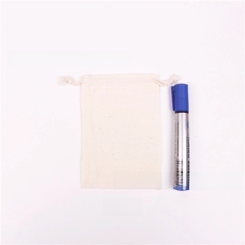 Minimalist Solid Color Cotton Jewelry Packaging Bags