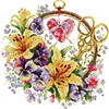 (Counted/Stamped) 14CT/11CT Flowers - Cross Stitch 32x32cm/12.6*12.6in(Brand)