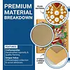 (25x25cm)DIY Pearl Painting Xmas Framed Handmade Pearl Material Art Kit Living Room Decor