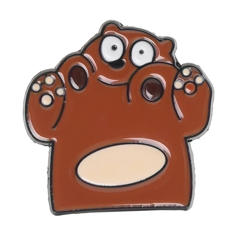 Cartoon Style Cute Cowboy Style Animal Alloy Stoving Varnish Plating Kid’s Unisex Brooches Collar Pin