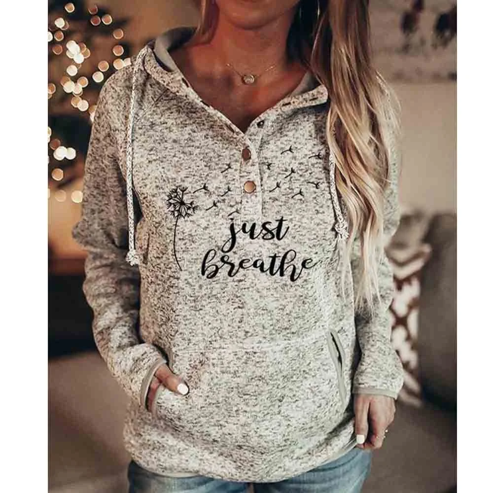 Women Sweater Christmas Hoodie Print Sweatshirt