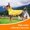 Waterproof Reflective Dog Raincoat - Adjustable Hooded Slicker Poncho Pet Rain Coat, Lightweight Dog Rain Jacket for Small to X- Large Dogs and Puppies