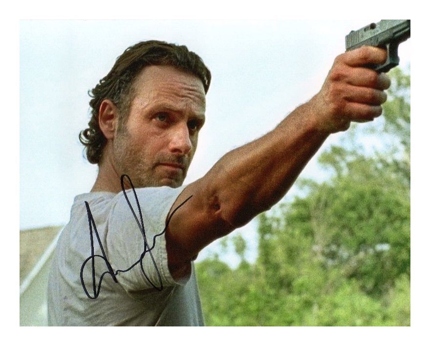 ANDREW LINCOLN - THE WALKING DEAD AUTOGRAPHED SIGNED A4 PP POSTER Photo Poster painting PRINT 12