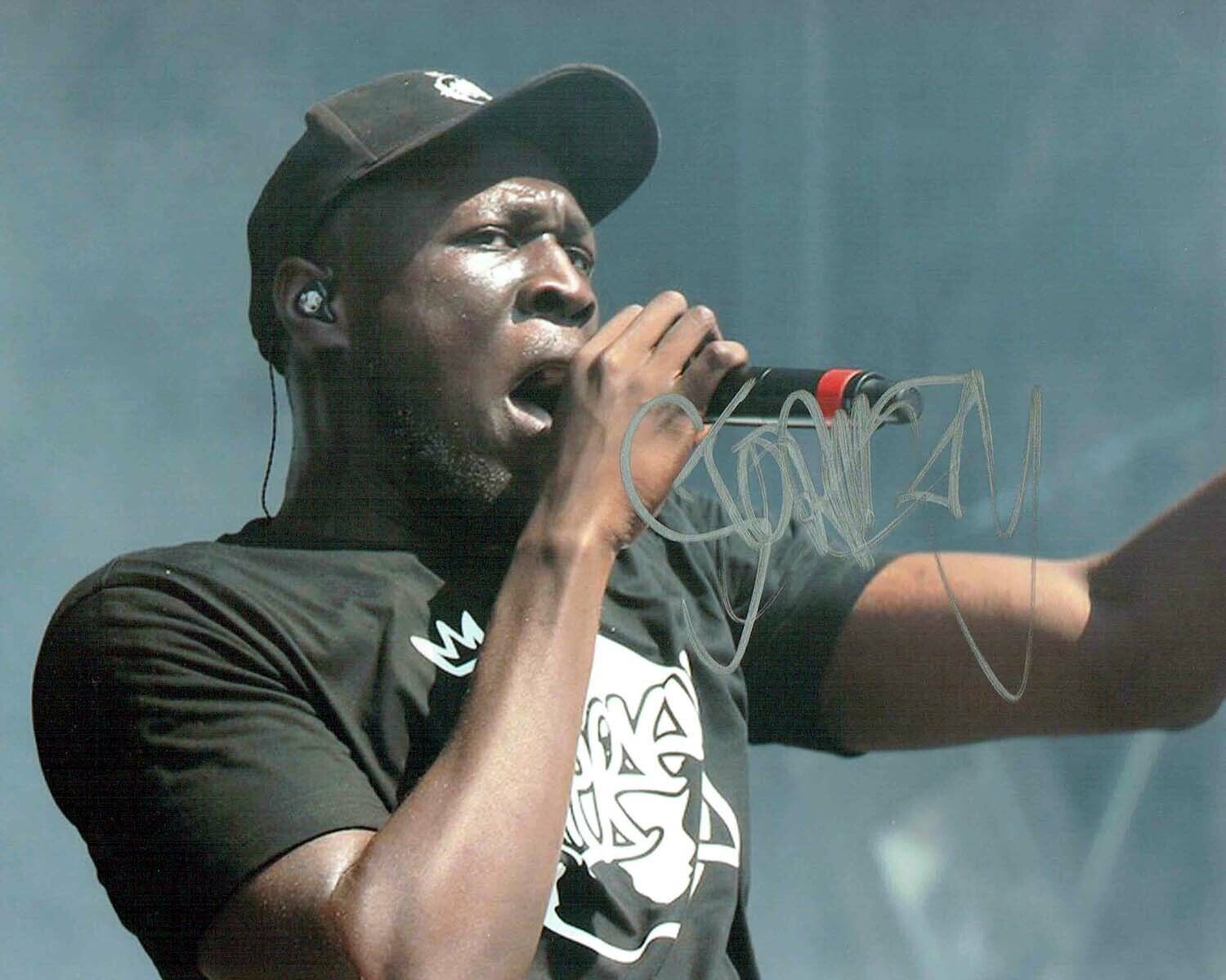 STORMZY British Singer Rapper SIGNED Autograph 10x8 Photo Poster painting 2 AFTAL COA