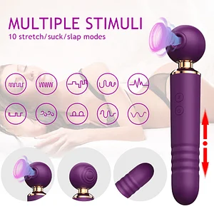 Cute Pier 2-in-1 Powerful Clitoris Vibrator & Magic Wand AV Massager