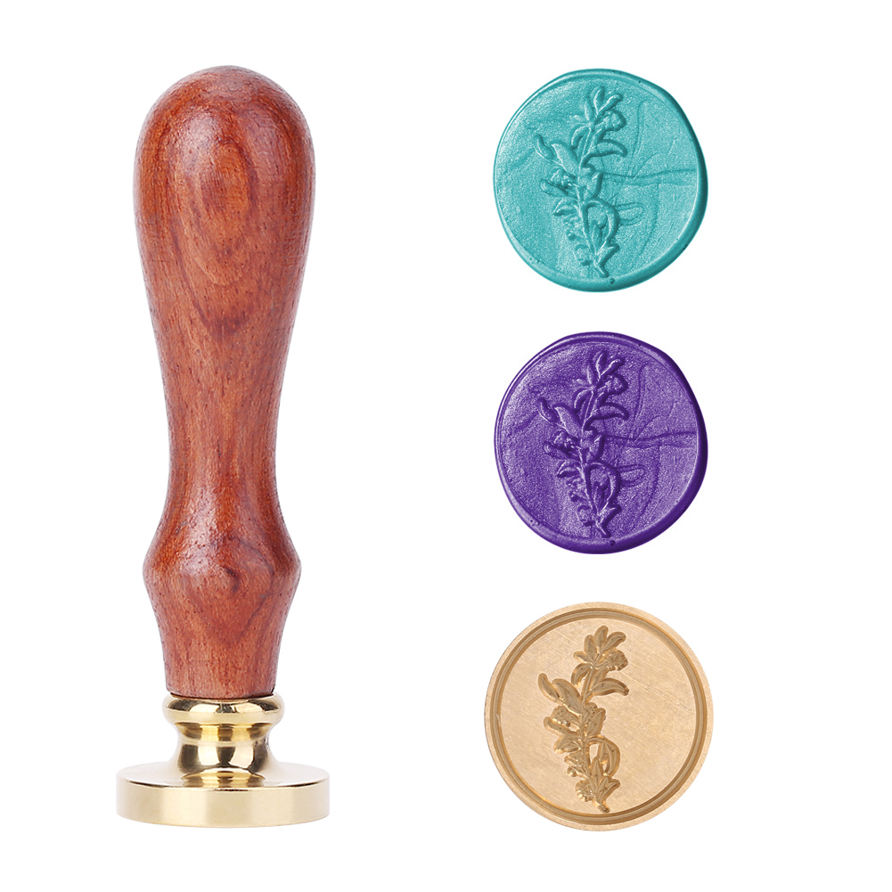 

Retro Wax Seal Plant Wood Handle Sealing Wax Stamp - Wax Seal Stamp, 501 Original