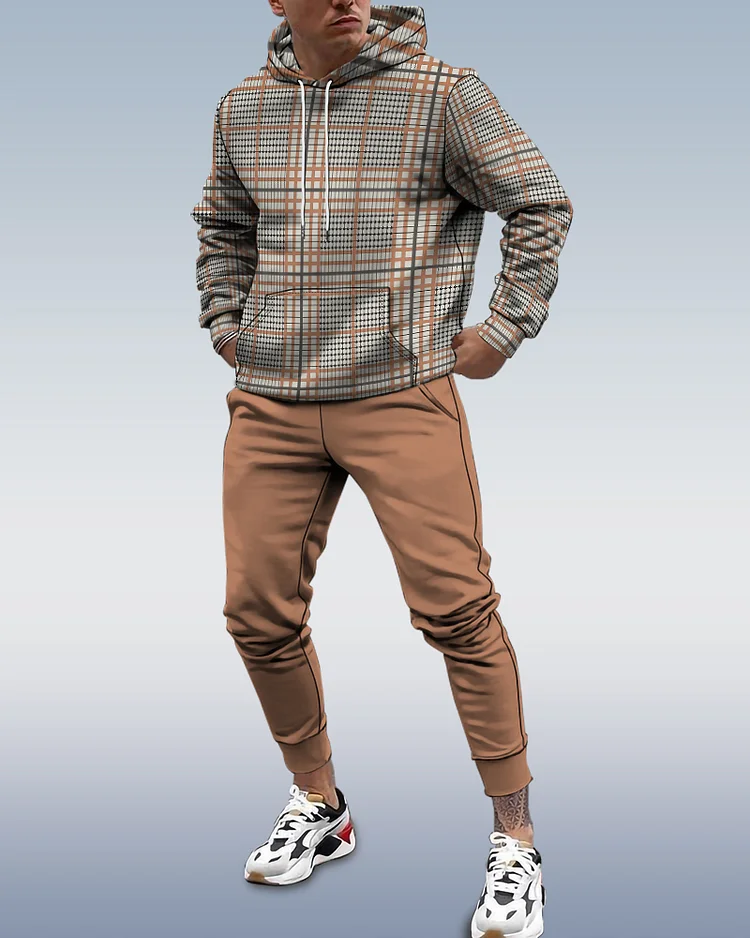 Men's Personalized Printed Hoodie Set 154