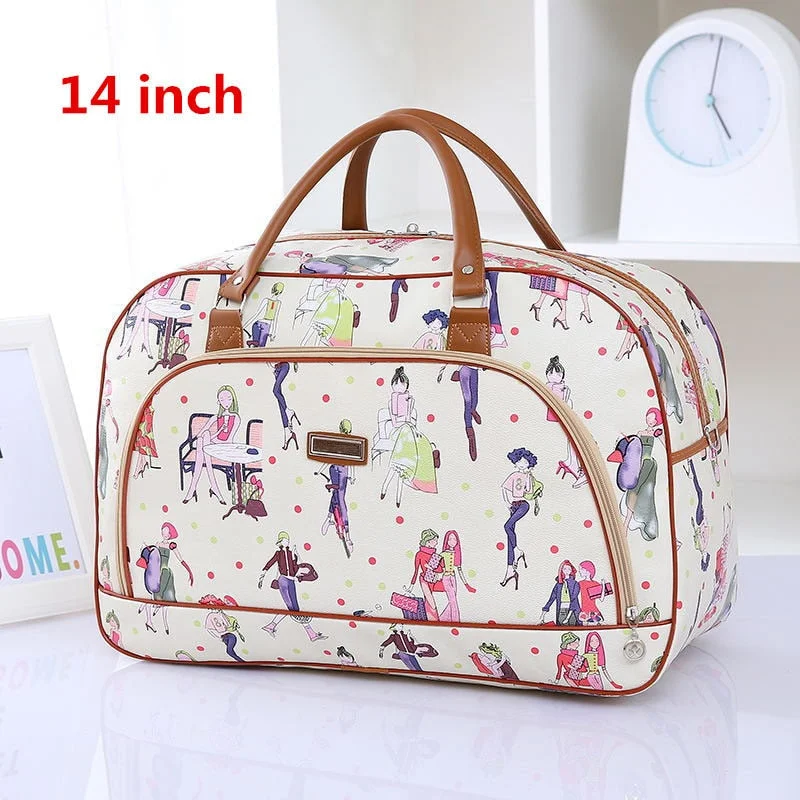 High Capacity Travel Tote Bag Woman Weekend Overnight Short Excursion Clothes Cosmetic Duffle Organizer Luggage Pouch Supplies 531-1