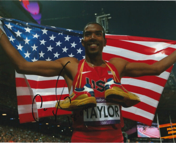 Christian Taylor USA Long Jump Autographed Signed 8x10 Photo Poster painting COA