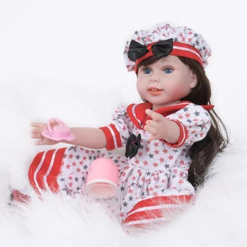 18" Cute Ana Silicone Reborn Baby Doll Girl - Reborn Shoppe