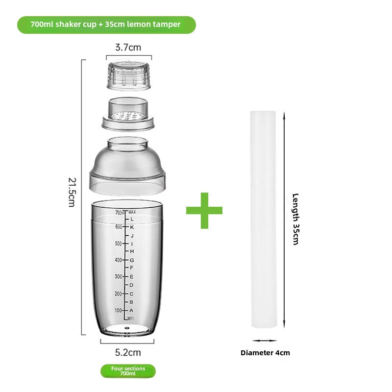 Schick Cup Hand Rocker Pot Shaker With Scale Milk Tea Shop Shake Cup Set Shake Milk Tea Tool Drink Tool