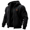 Men's Outdoor Style Hooded Sweatshirt Thick Cardigan Jacket by Inlyline