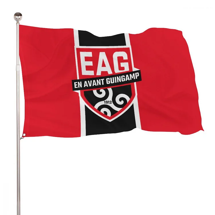 En Avant Guingamp Drapeau Drapeau Intérieur Extérieur 90cmX150cm Avec Deux Œillets