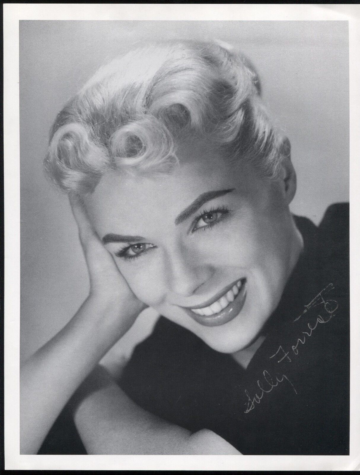 Sally Forrest Signed 8.5 x11 Inch Photo Poster painting Vintage Autographed Photo Poster paintinggraph Signature