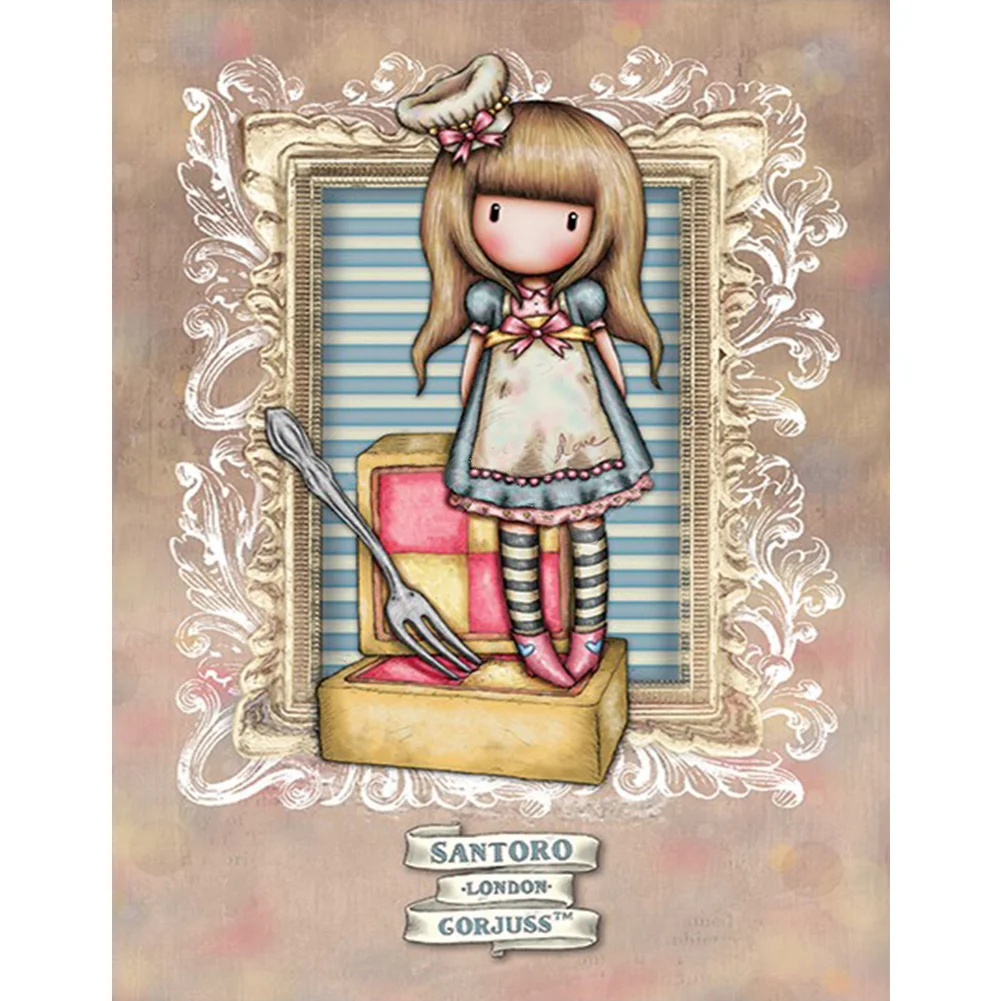 5D DIY Full Round Drill Diamond Painting Grace Doll Art Home Decoration (B5765)