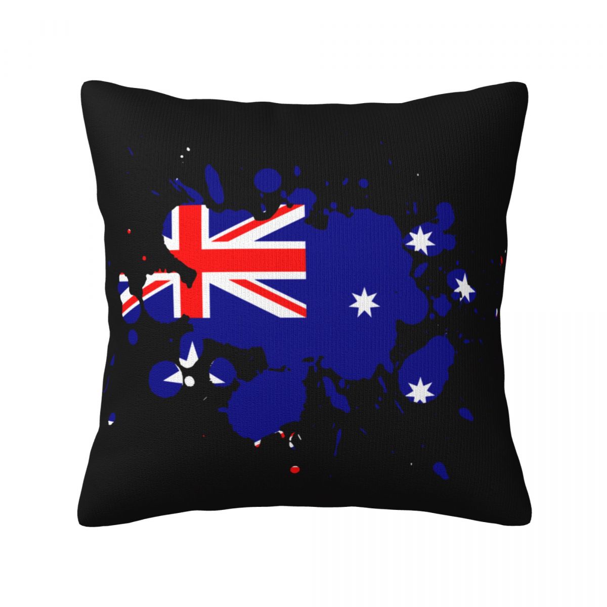 Australia Ink Spatter Pillow Covers 18x18 Inch