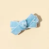 Elegant Velvet Bowknot Hair Pins for Baby Girls