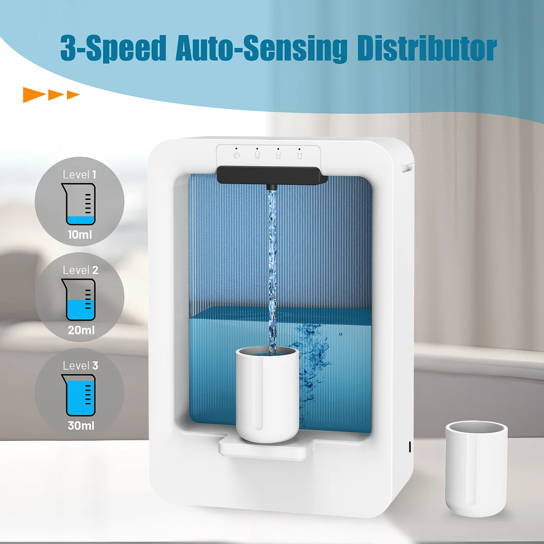 BEBANG Automatic Mouthwash Dispenser for Bathroom,18.3Oz