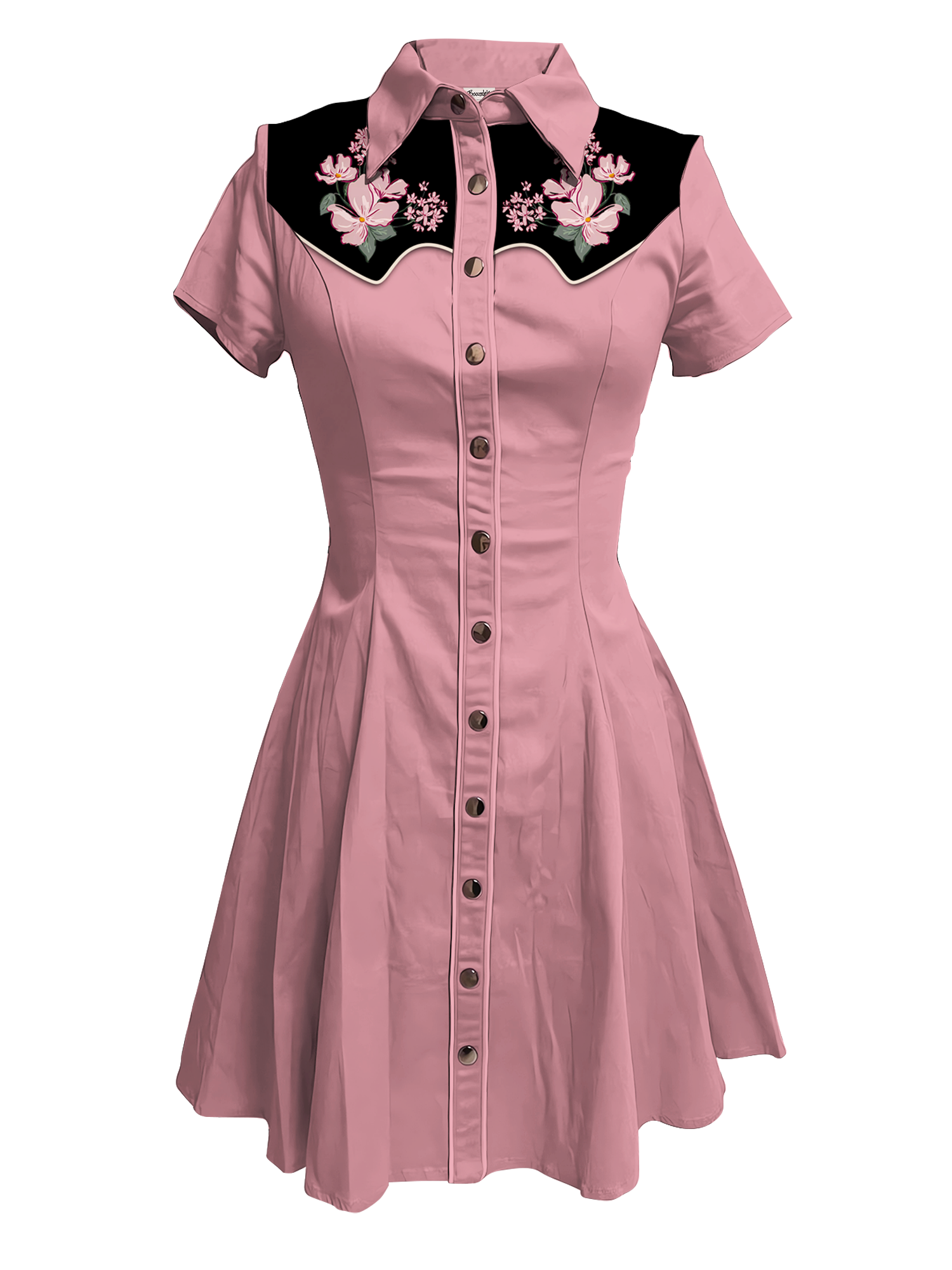 Retro Floral - 100% Cotton Dress