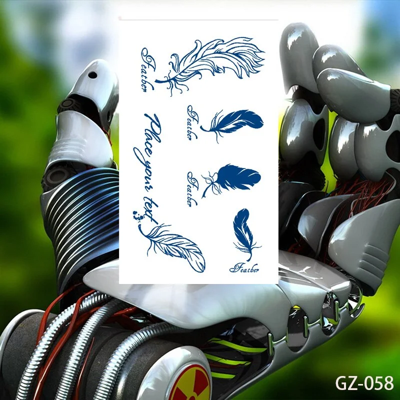 Temporary Waterproof Tattoo Stickers Butterfly Deer Rabbit Flower Juice Ink Lasting Boy Girl Chest Neck Hand Fake Bracelet Tatoo