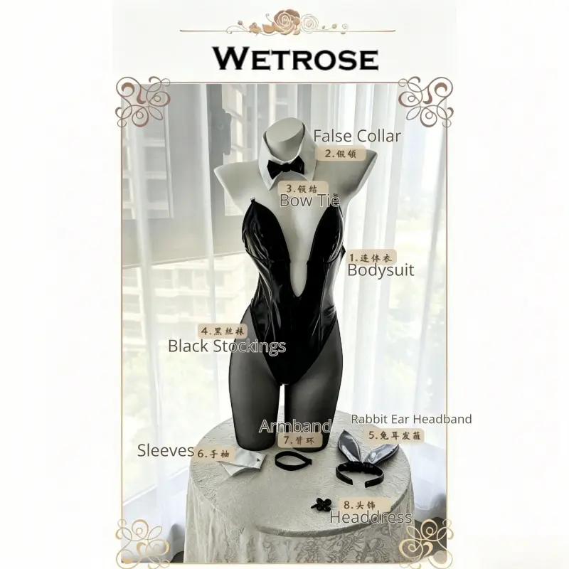 [Wetrose] In Stock Azur Lane Hindenburg Bunny Girl Game Outfit Cosplay Costume 