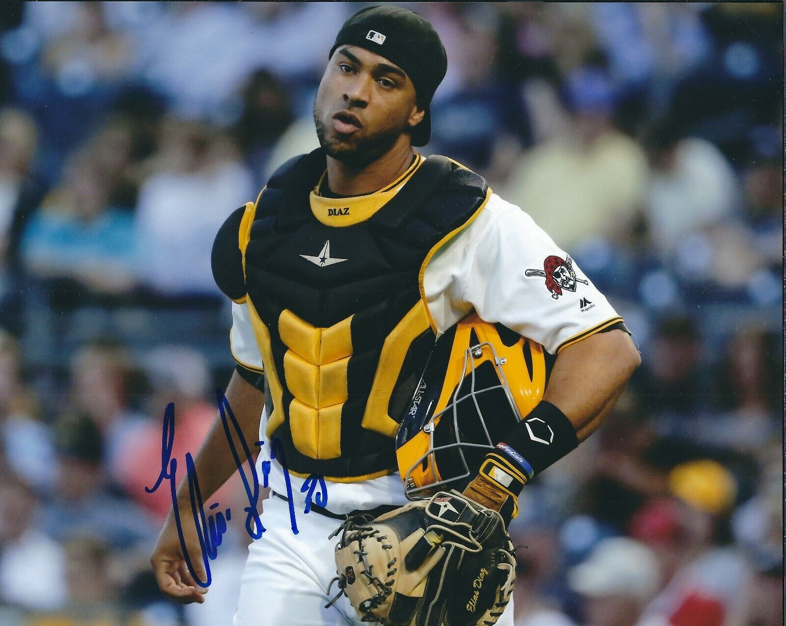 Signed 8x10 ELIAS DIAZ PITTSBURGH PIRATES Autographed Photo Poster painting- COA