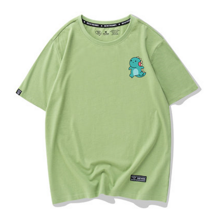 Kawaii Dinosaur Print T-shirt Short Sleeve - Modakawa Modakawa