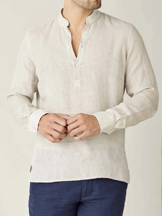 Casual Linen Long Sleeve Shirt