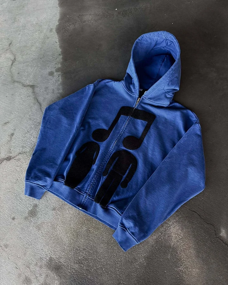 Music Note Zip-Up