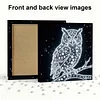 (25x25cm)DIY Glowing Owl Framed Handmade Pearl Painting Art Craft Kit Living Home Decor