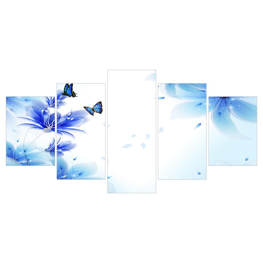 

95*45CM - Multi-picture Round Drill Diamond Painting - 5pcs Butterfly, 501 Original