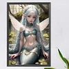 (40*60cm)Elf Mermaid Girl - Round AB Drill Diamond Painting