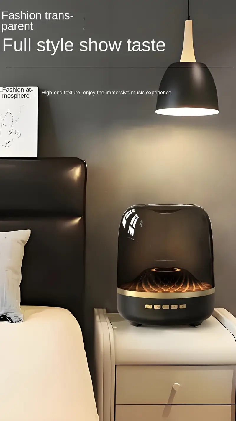 modern smart wireless home theater speaker with light show wireless c fast long lasting battery sound system for music movies compatible with alexa assistant no charger included ideal for living room bedroom office sleek black type c compatible with smartphones tablets laptops Product details 1