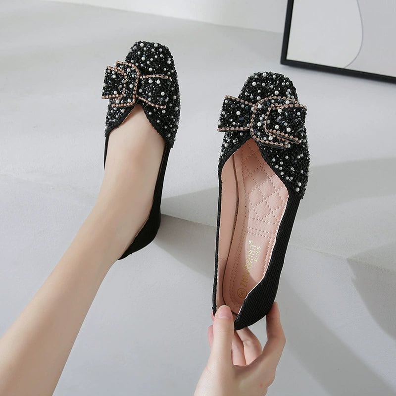 Flat Wedding Shoes Rhinestone Flat Bling Diamonds Bridal Shoes Silver Beach Bohemian Shoes