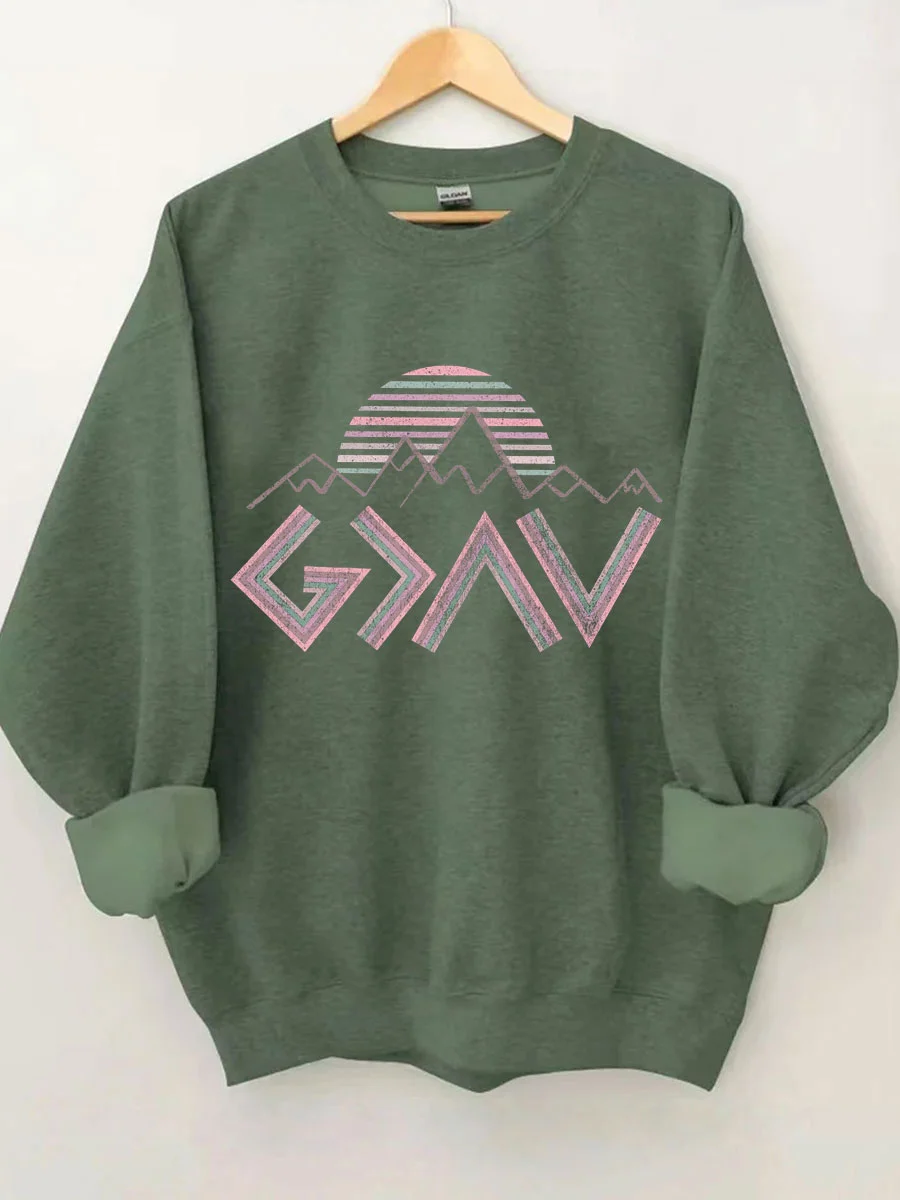 God is Greater than The Highs and Lows Sweatshirt