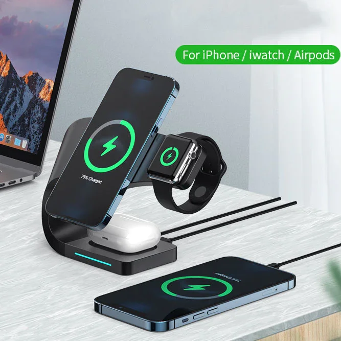 Four-in-one Magnetic Absorption Wireless Charger