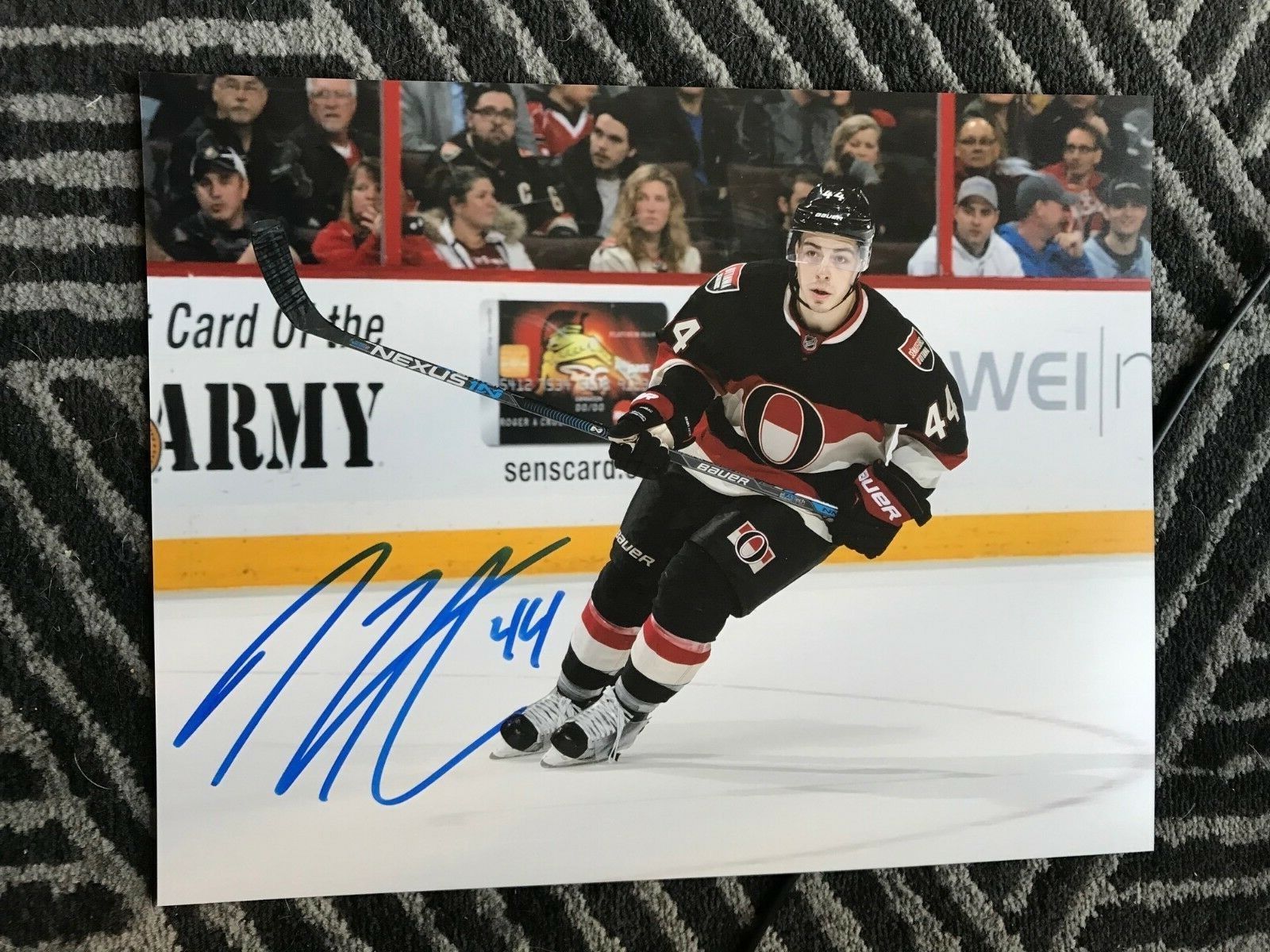 Ottawa Senators Jean Gabriel Pageau Signed Autographed 11x14 Photo Poster painting COA