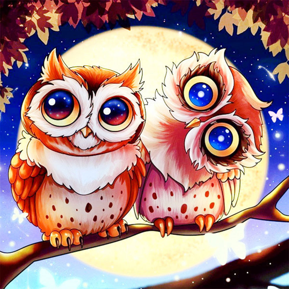 

Big Eyed Owl - Square Drill Diamond Painting - 40*40CM, 501 Original