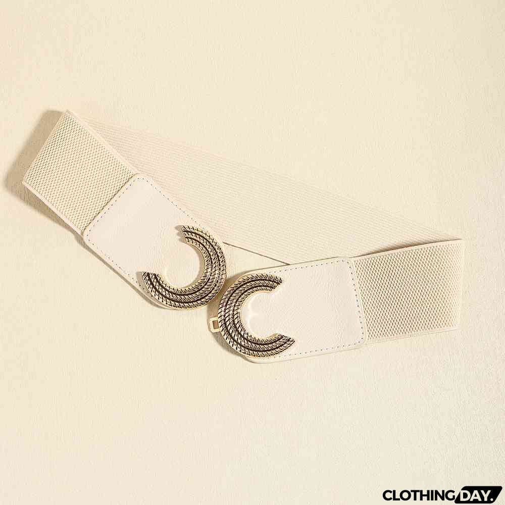 Double C Buckle Elastic Belt