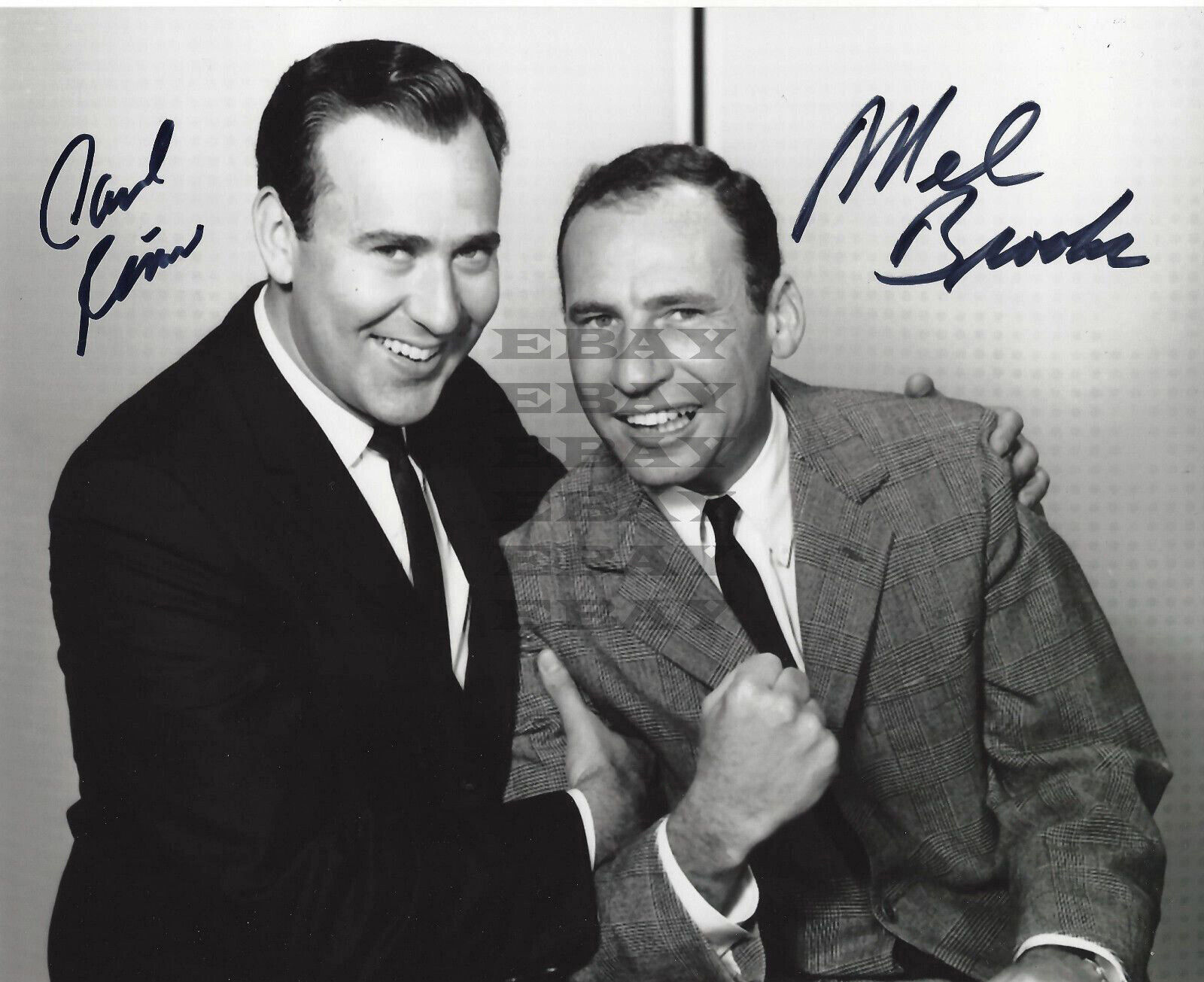 MEL BROOKS & CARL REINER Autographed Signed 8x10 Photo Poster painting Reprint