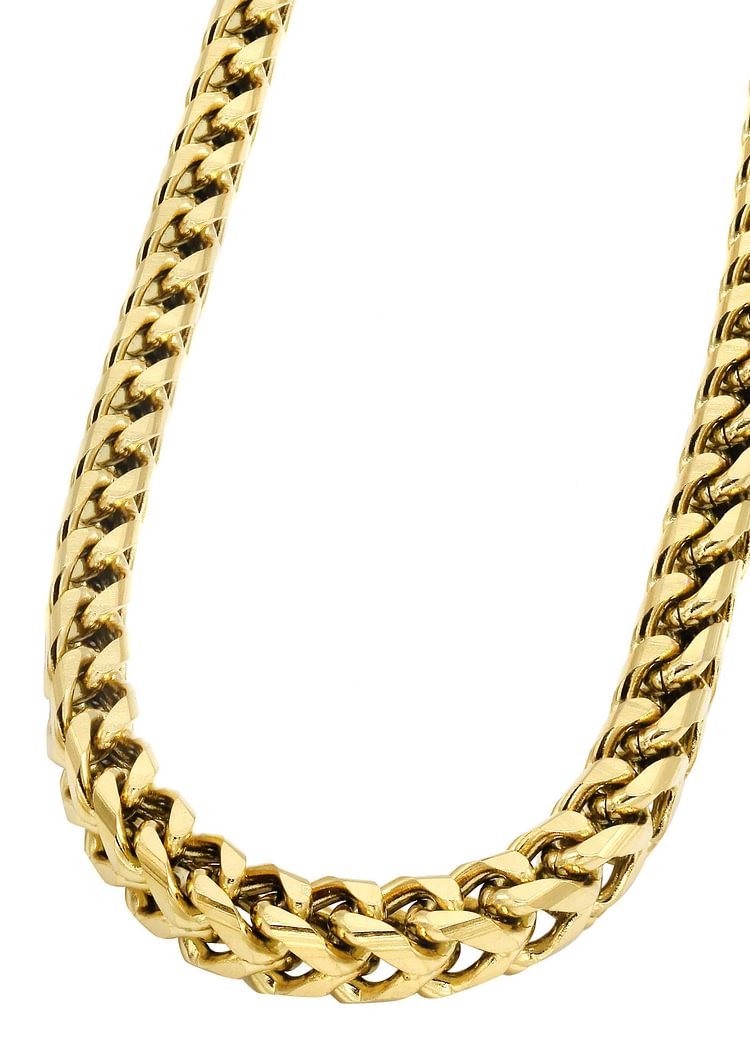 3/6MM 14K Gold Mens Franco Chain Necklace