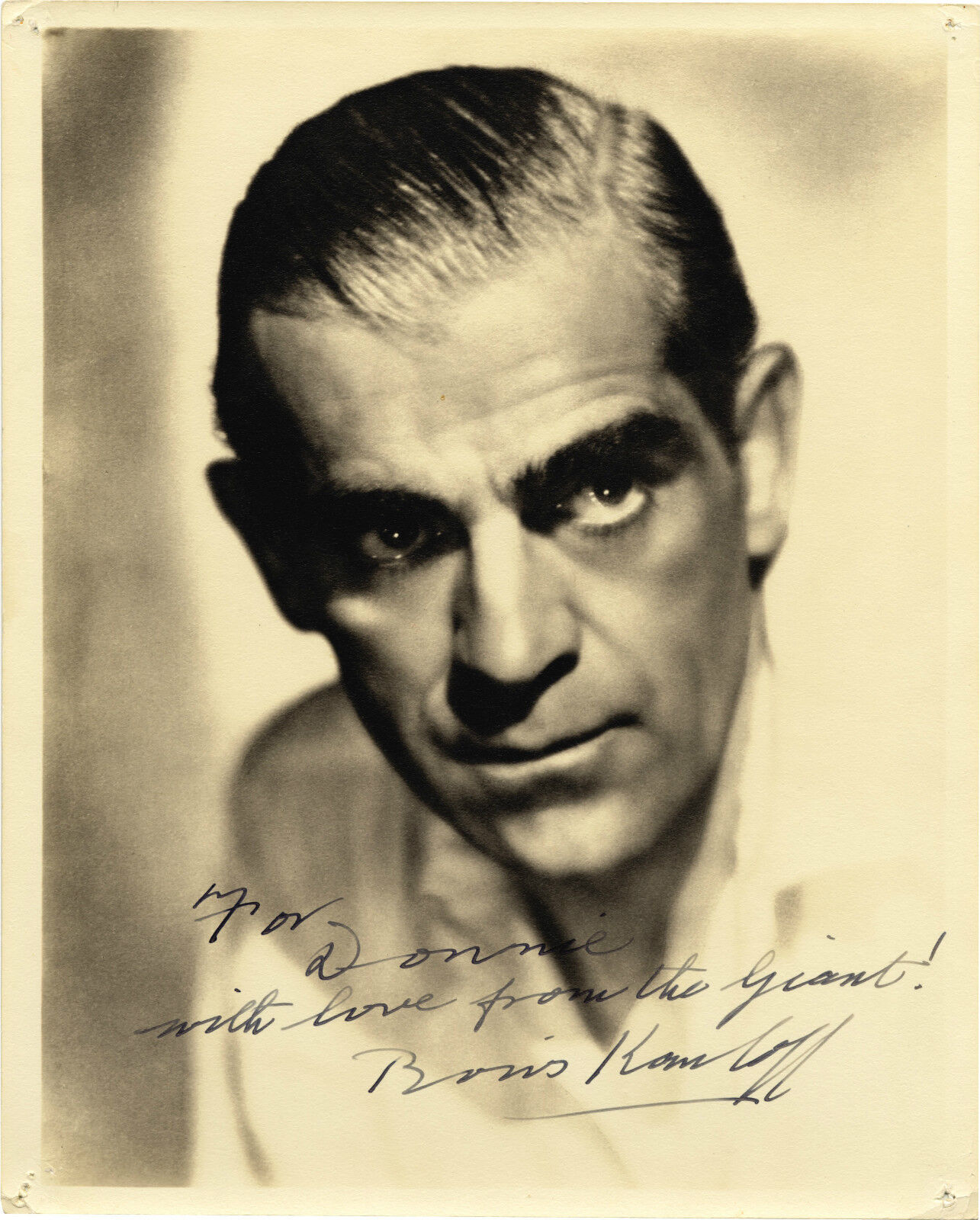 BORIS KARLOFF Signed Photo Poster paintinggraph Horror Film Actor Frankenstein's Monster reprint