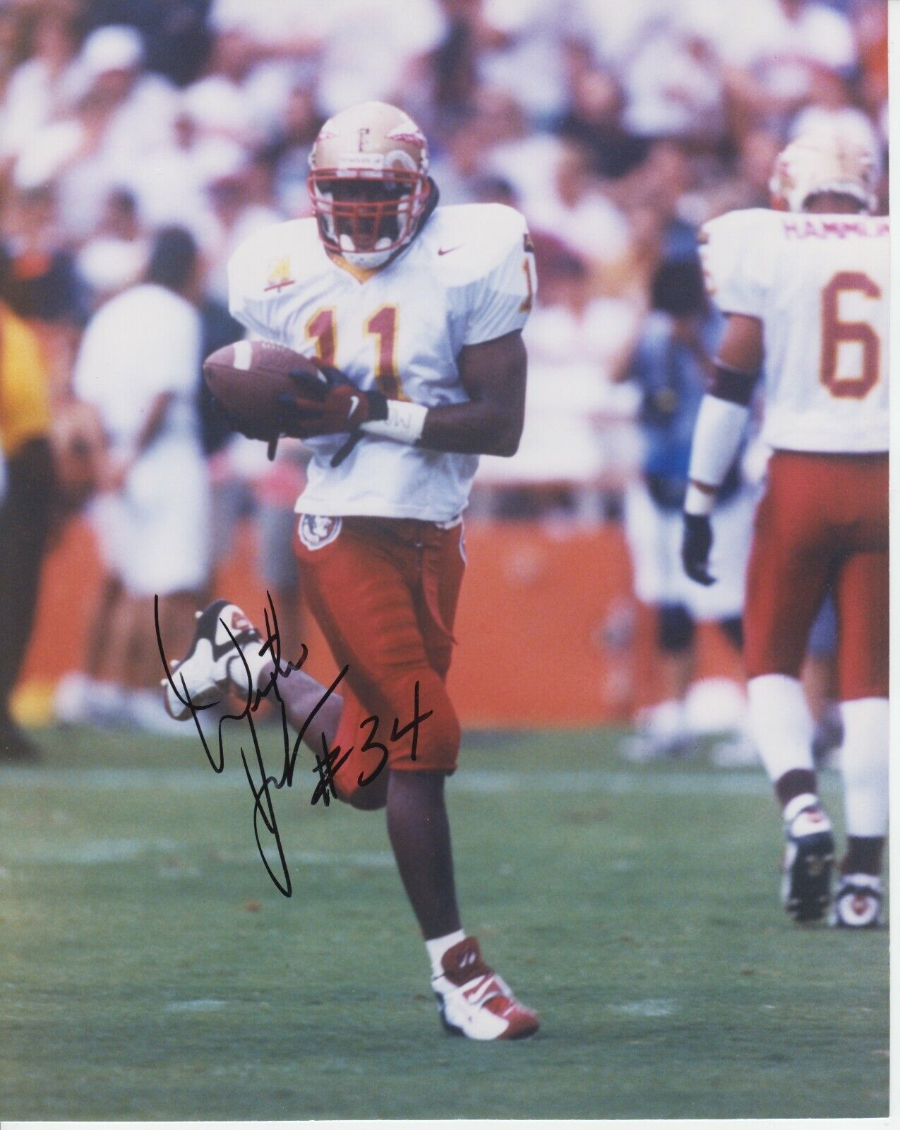 Dexter Jackson #0 8x10 Signed Photo Poster painting w/ COA Florida State Seminoles