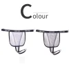 Men's low waist ice silk front strap can be covered with JJ transparent sexy T-type thong