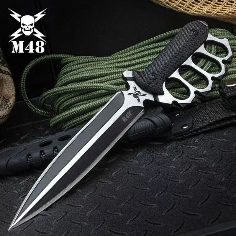 M48 Tactical Finger-Tiger Hand Jab Stabbing Dagger Multi-Functional Outdoor Self-Defense Dagger