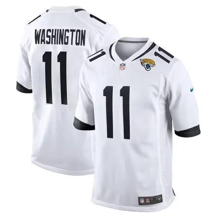 Men's Jacksonville Jaguars #11 Parker Washington  White Team Game Jersey