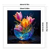 Luminous Tulip Vase-11CT Stamped Cross Stitch 40*40cm/15.75*15.75in tapestrymarket