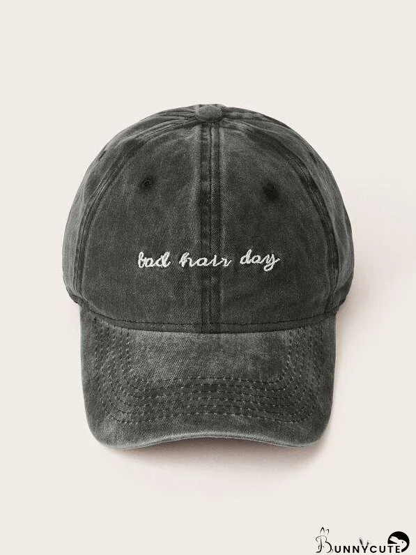 Letter Embroidery Baseball Cap for Women