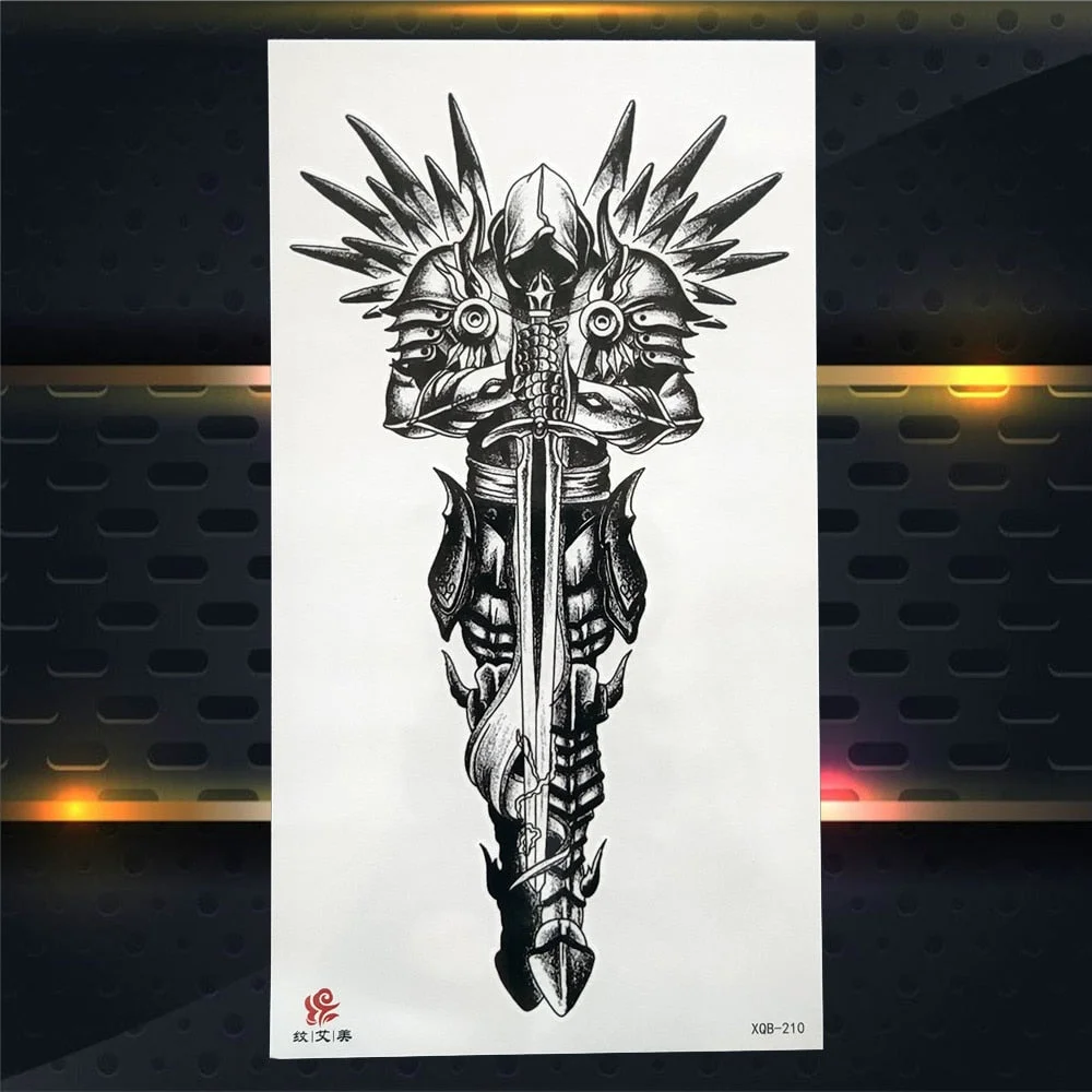 Tribal Dreamcatcher Fake Temporary Tattoo For Women Men Wolf Henna Feather Tattoos Sticker Watercolor Compass Waterproof Tatoos